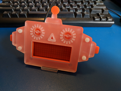 picture of a completed scroll bot kit
